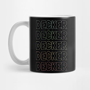 Decker Name Pattern Mug